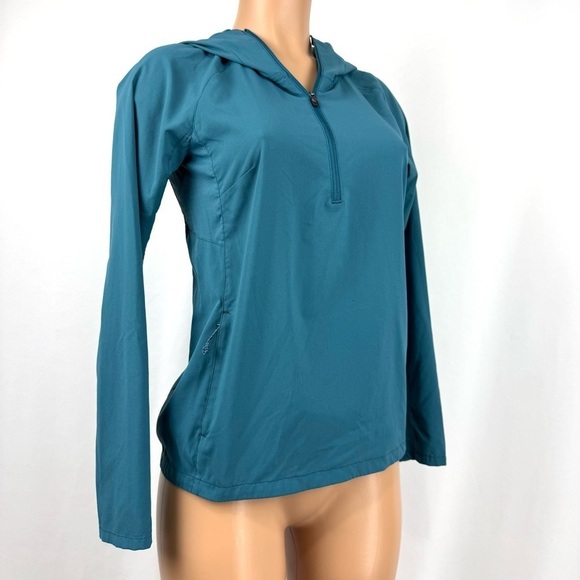 Kuhl Women’s Sz XS Blue Bandita 1/2 Zip Pullover Lightweight Hooded Jacket Top - Picture 1 of 15